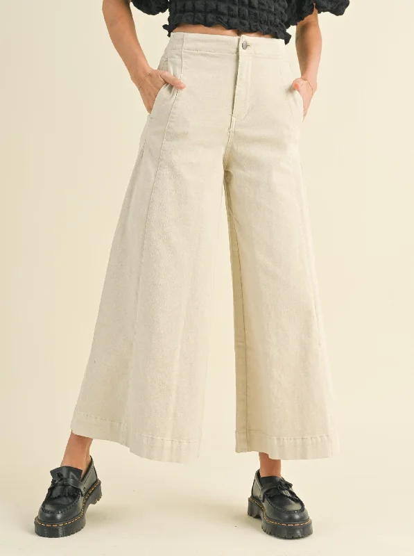 Elegant casual clothing for modern women   Hepburn Wide Leg Trouser